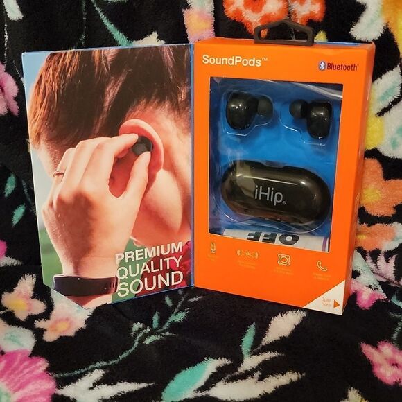 IHip Bluetooth Wireless SoundPods HD Sound w Bass Answer Calls New in box 🎧 - Picture 2 of 5
